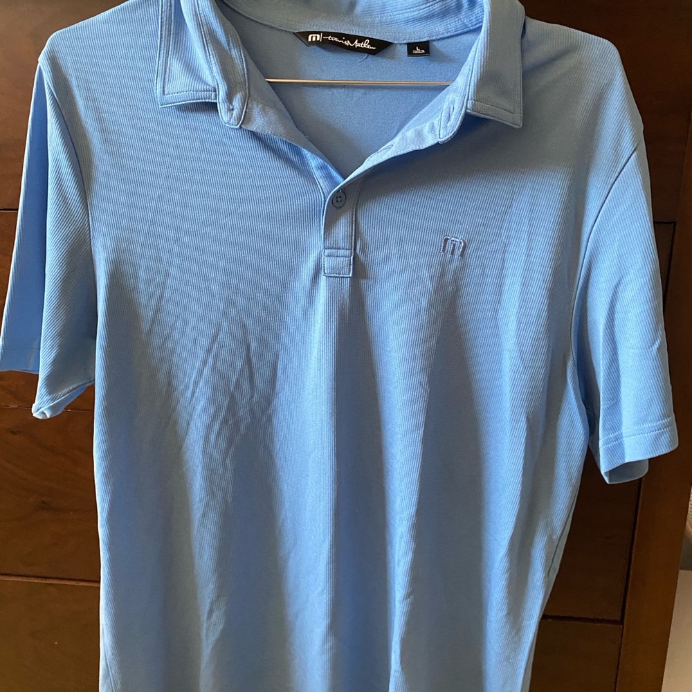 Men's Blue Travis Matthew Polo Shirt
